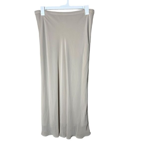Vintage Alex Evenings Cream Chiffon Maxi Skirt Size M